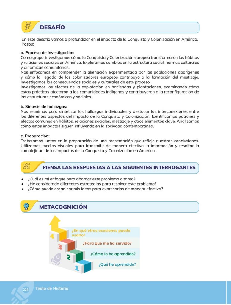 HISTORIA – Bachillerato General – 1 (Primero de Bachillerato - Página 229 - Contenido informativo Resumido