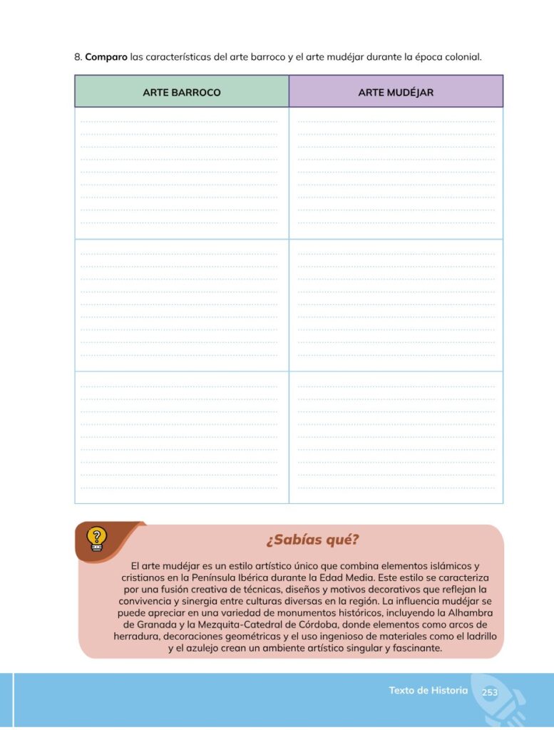 HISTORIA – Bachillerato General – 1 (Primero de Bachillerato - Página 254 - Contenido informativo Resumido