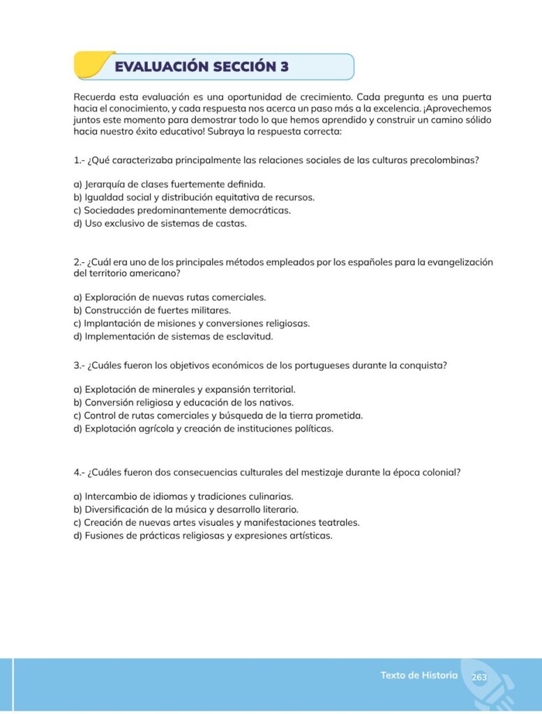 HISTORIA – Bachillerato General – 1 (Primero de Bachillerato - Página 264 - Contenido informativo Resumido