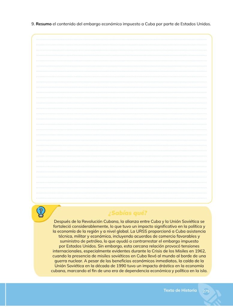 HISTORIA – Bachillerato General – 1 (Primero de Bachillerato - Página 276 - Contenido informativo Resumido