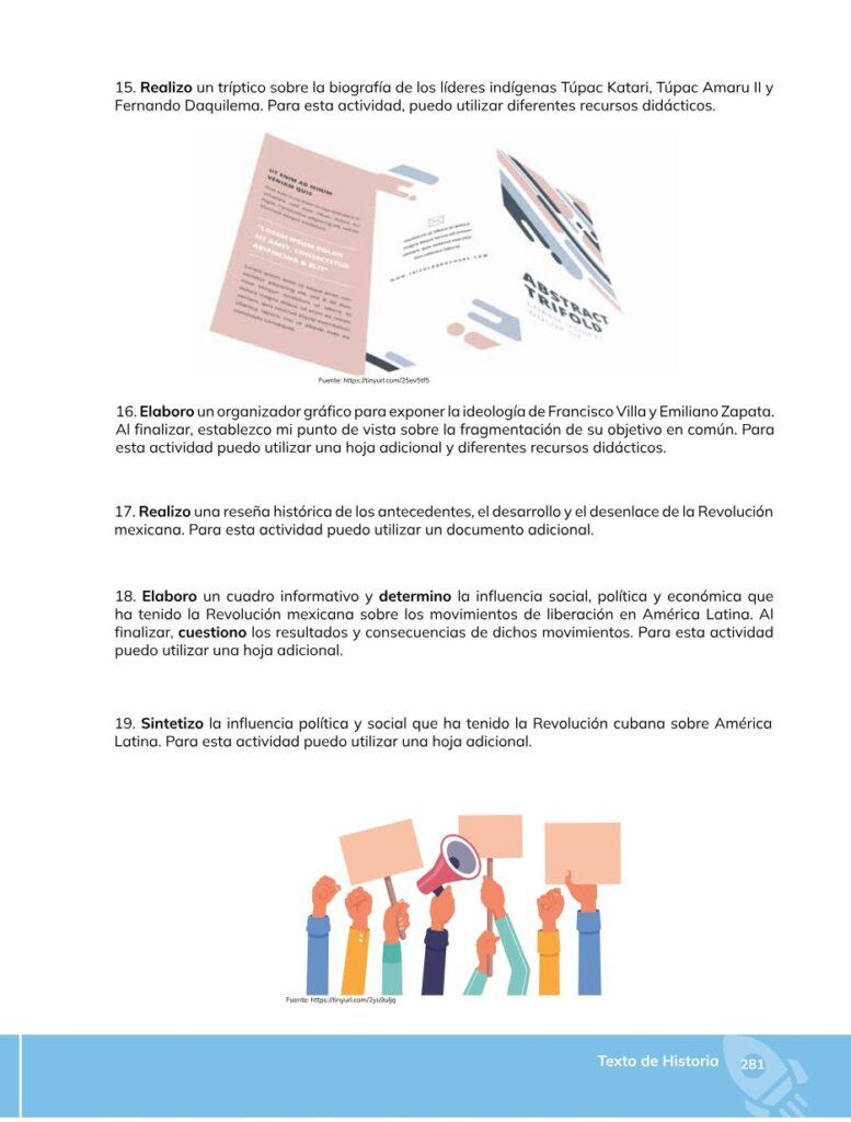 HISTORIA – Bachillerato General – 1 (Primero de Bachillerato - Página 282 - Contenido informativo Resumido