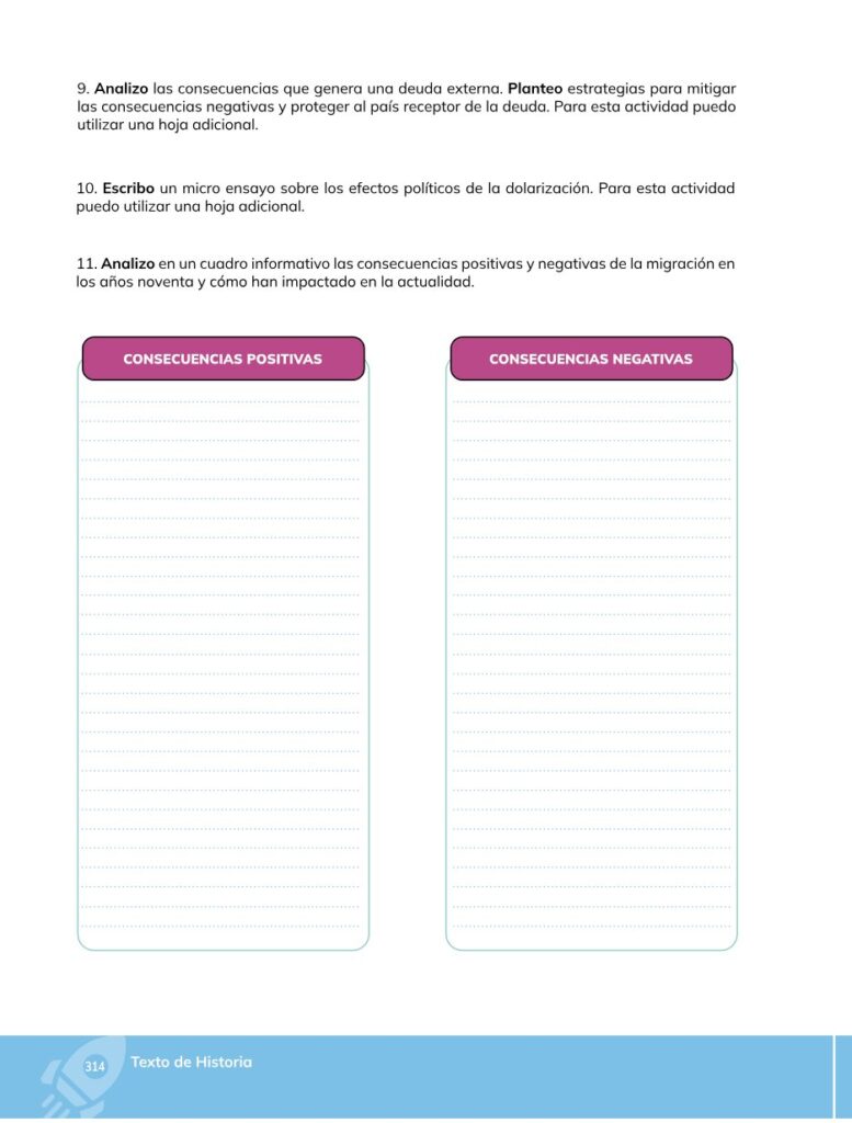HISTORIA – Bachillerato General – 1 (Primero de Bachillerato - Página 315 - Contenido informativo Resumido