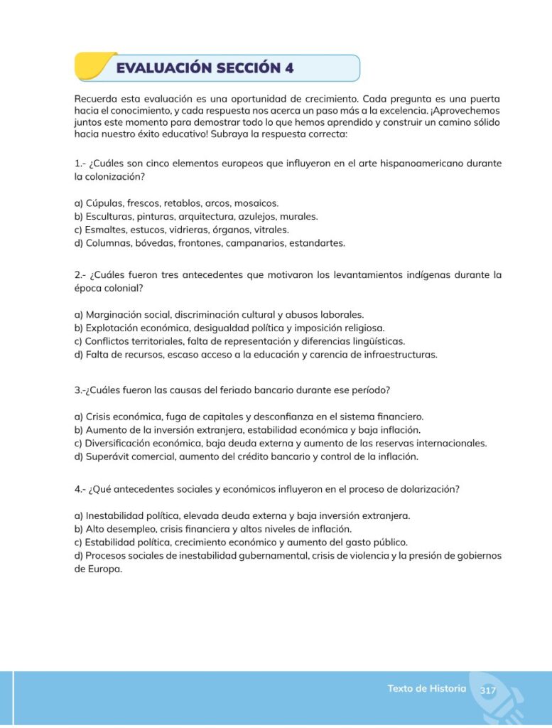 HISTORIA – Bachillerato General – 1 (Primero de Bachillerato - Página 318 - Contenido informativo Resumido