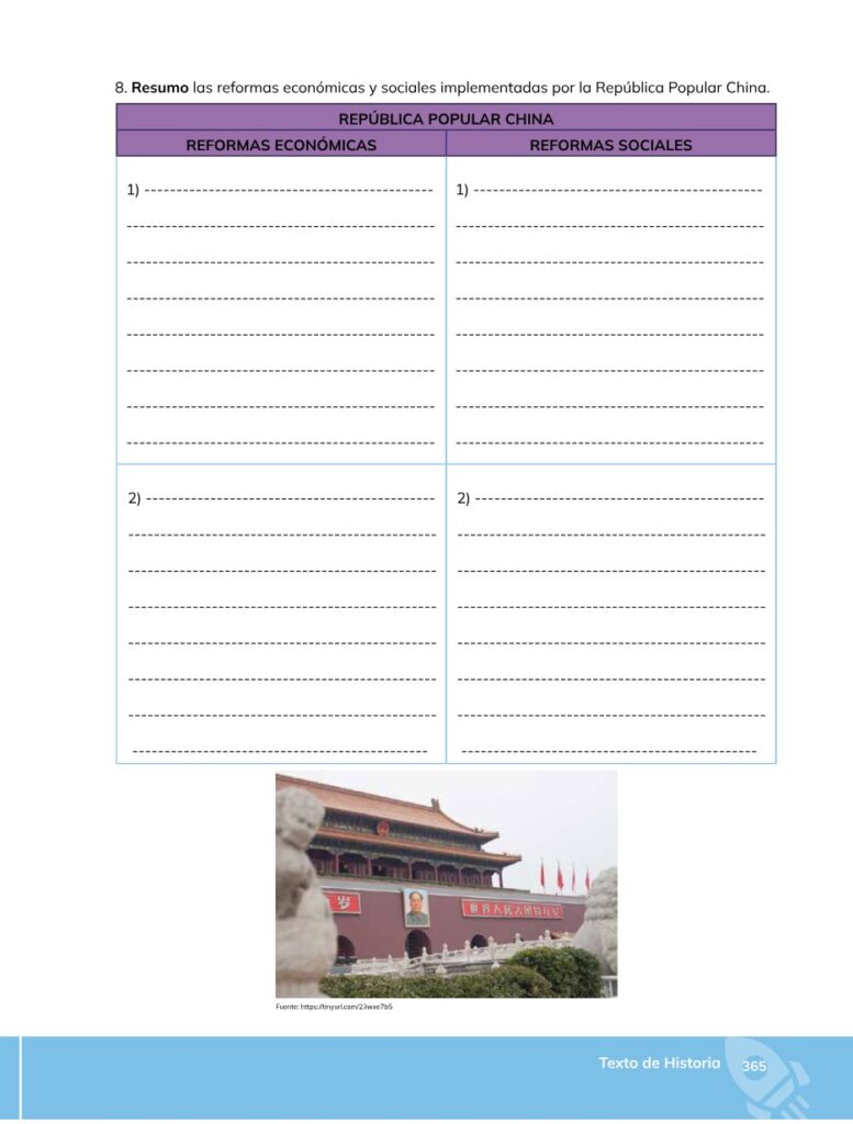 HISTORIA – Bachillerato General – 1 (Primero de Bachillerato - Página 366 - Contenido informativo Resumido