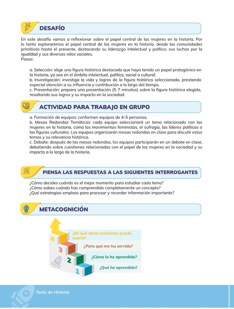 HISTORIA – Bachillerato General – 1 (Primero de Bachillerato - Página 73 - Contenido informativo Resumido