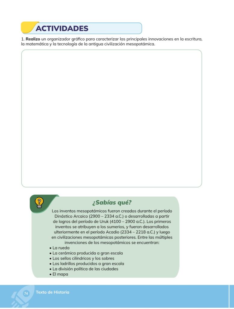 HISTORIA – Bachillerato General – 1 (Primero de Bachillerato - Página 75 - Contenido informativo Resumido