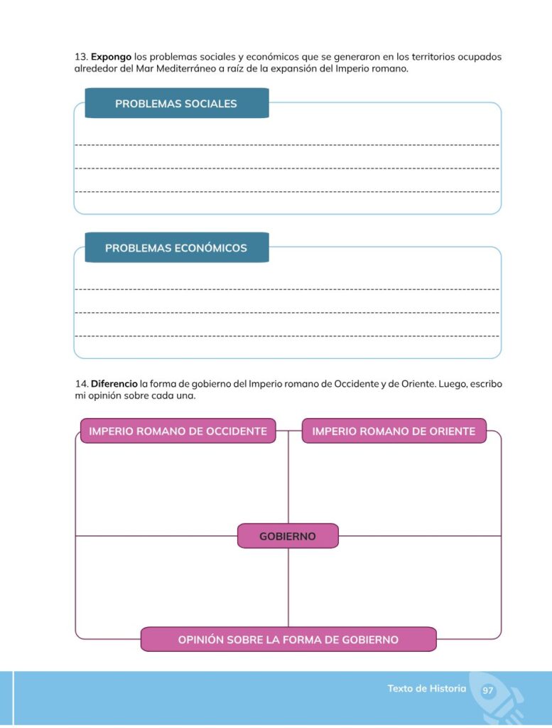 HISTORIA – Bachillerato General – 1 (Primero de Bachillerato - Página 98 - Contenido informativo Resumido