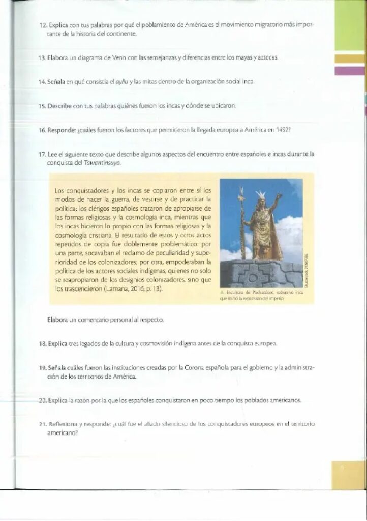 Historia – Bachillerato General – Texto de consulta y cuader - Página 10 - Contenido informativo Resumido