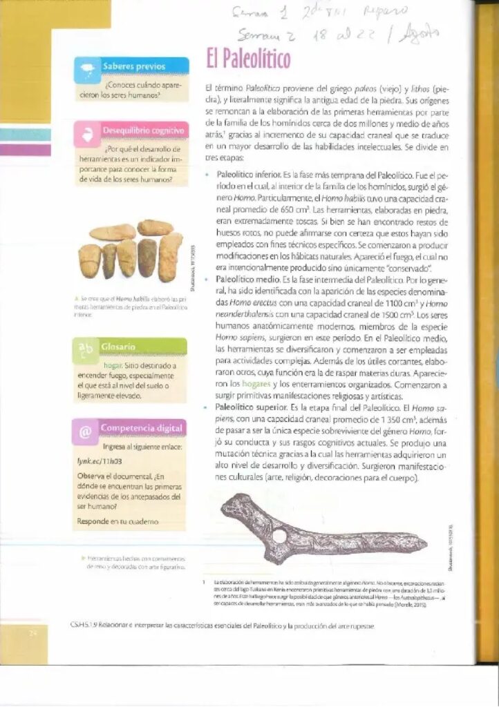 Historia – Bachillerato General – Texto de consulta y cuader - Página 25 - Contenido informativo Resumido