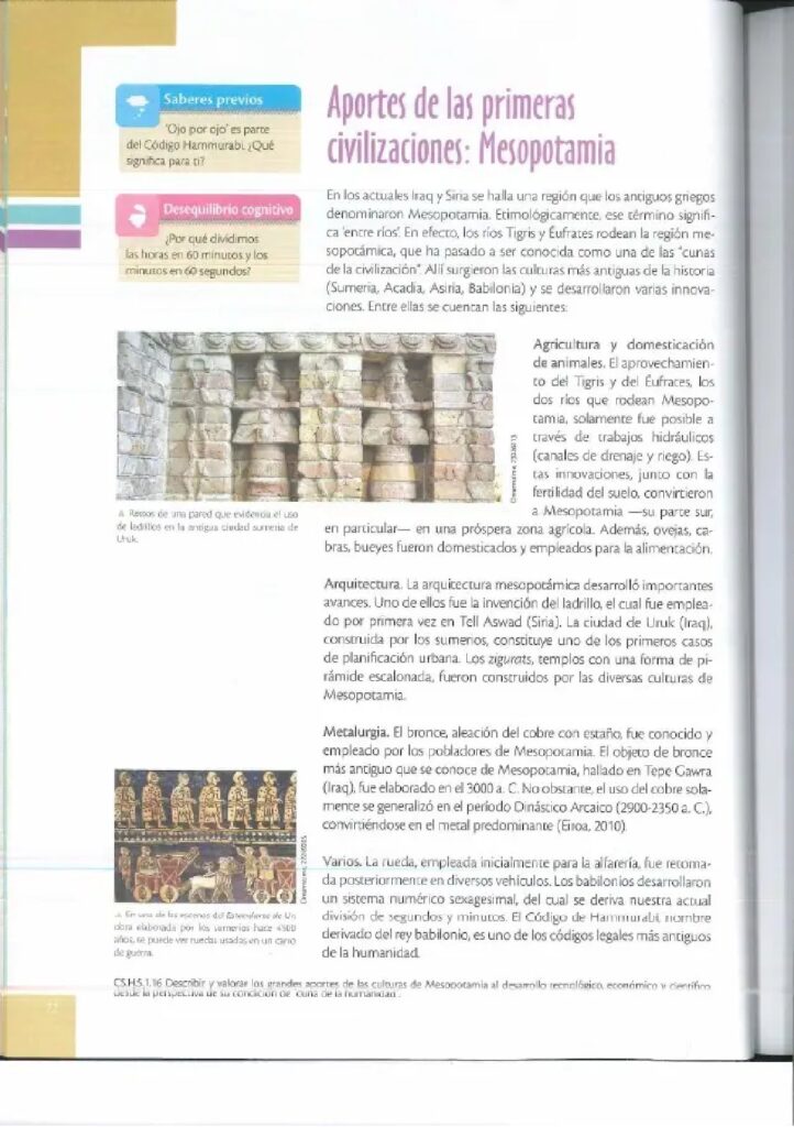 Historia – Bachillerato General – Texto de consulta y cuader - Página 73 - Contenido informativo Resumido