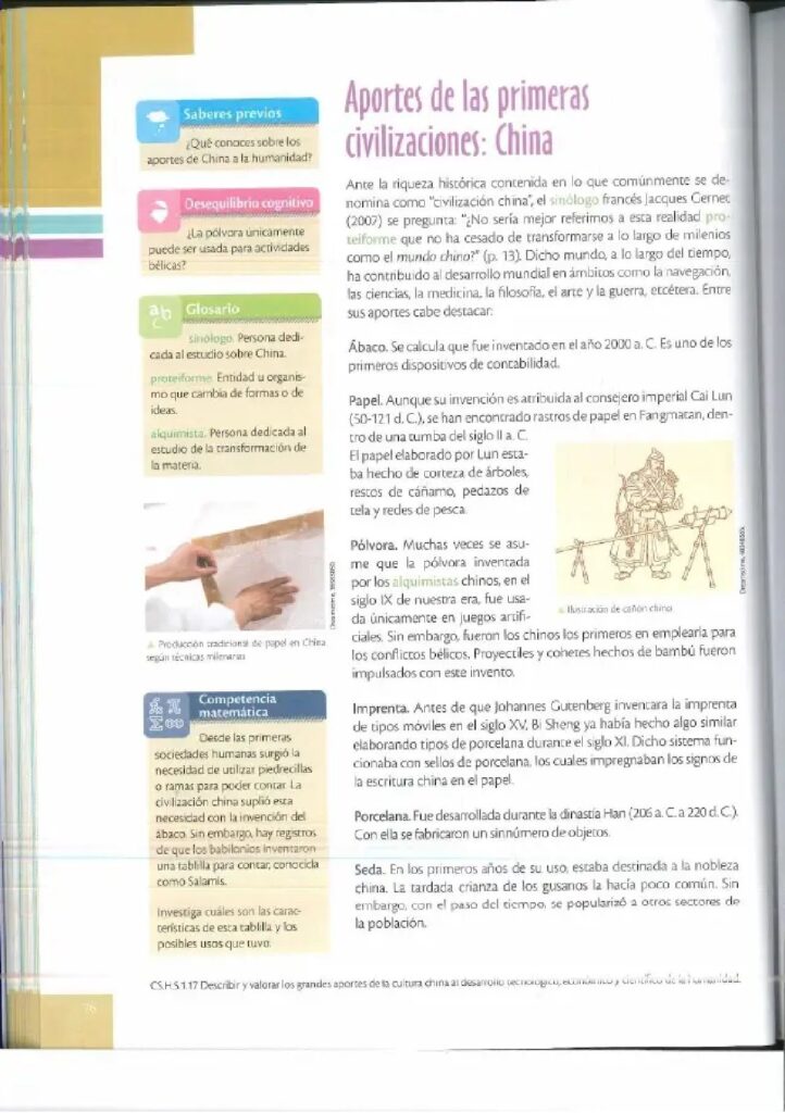 Historia – Bachillerato General – Texto de consulta y cuader - Página 77 - Contenido informativo Resumido
