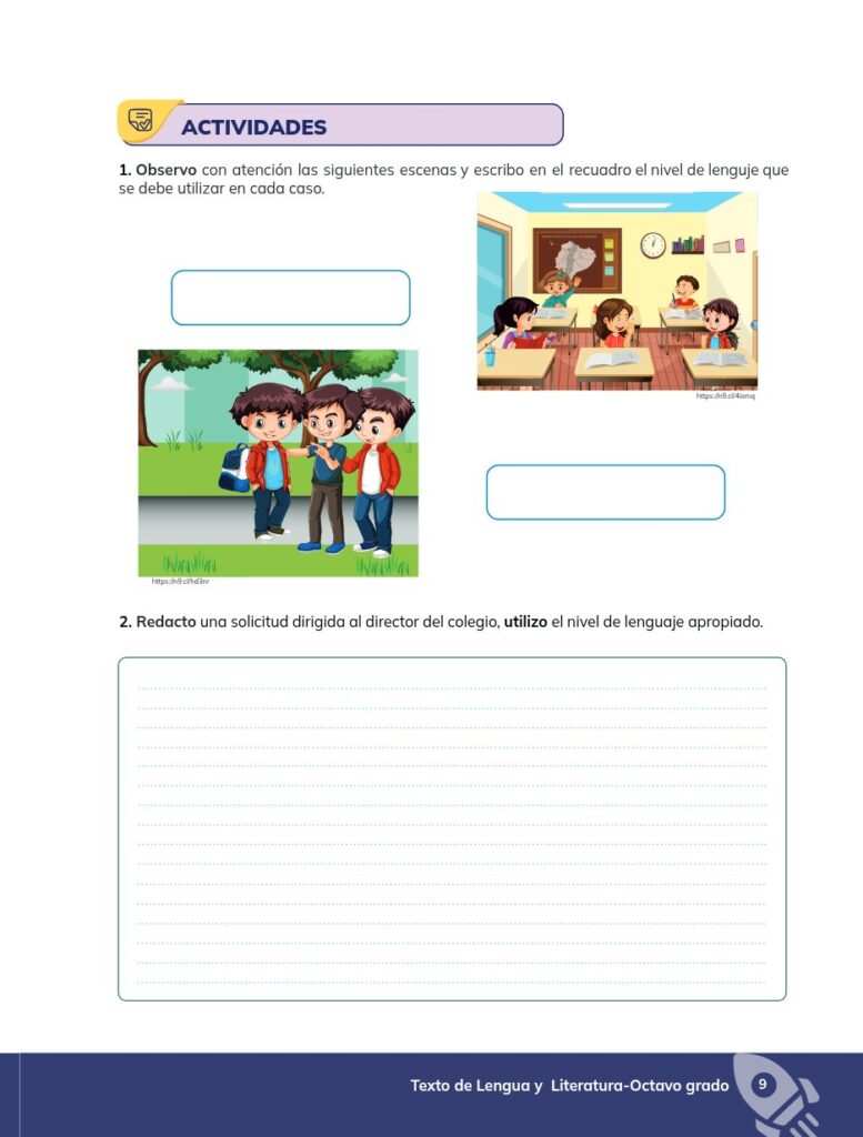 Lengua y Literatura – Educación General Básica (Subnivel Sup - Página 10 - Ejercicios Resuelto