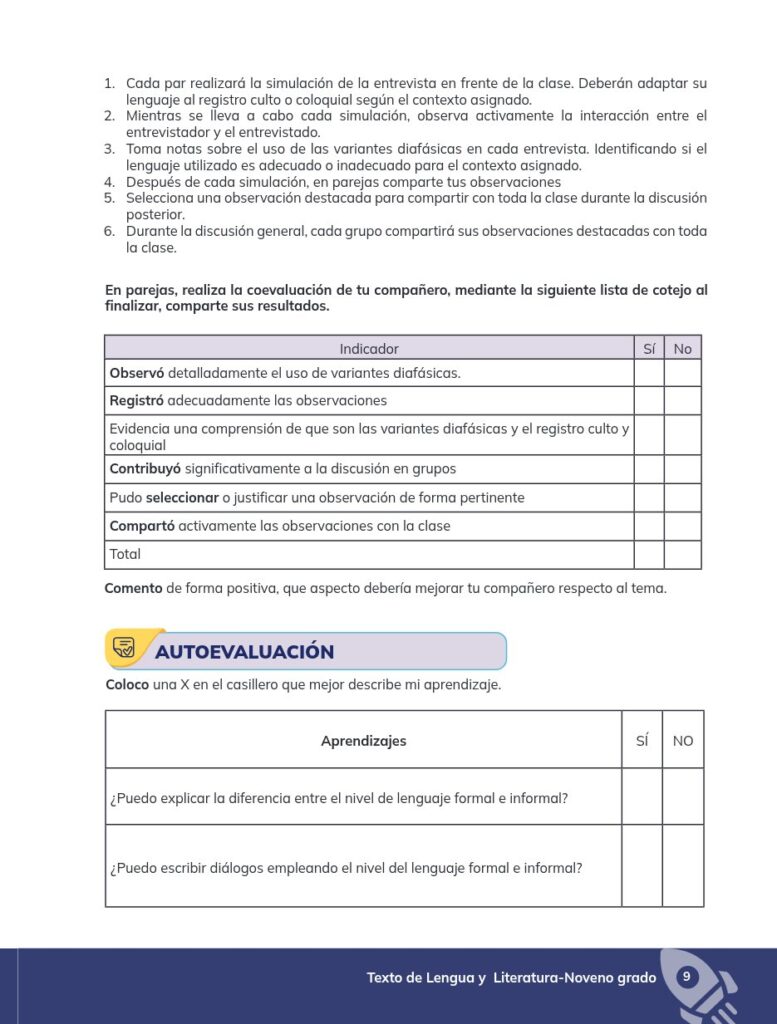 Lengua y Literatura – Educación General Básica – Subnivel Su - Página 10 - Ejercicios Resuelto