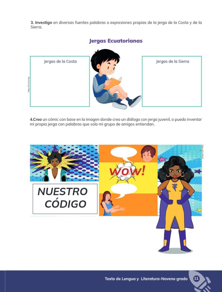 Lengua y Literatura – Educación General Básica – Subnivel Su - Página 12 - Ejercicios Resuelto
