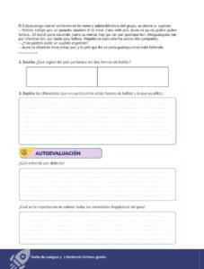 Libro Lengua y Literatura – Educación General Básica (Subnivel Superior) – Octavo de Básica – Pág 15 – Resuelto pdf