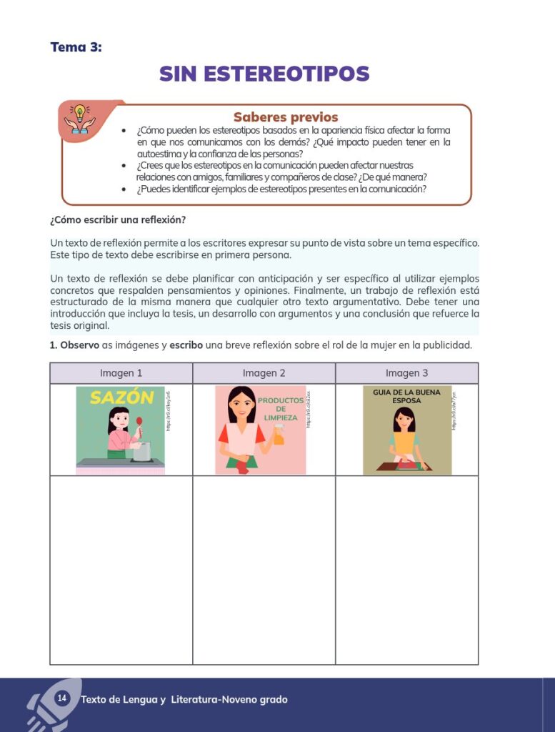 Lengua y Literatura – Educación General Básica – Subnivel Su - Página 15 - Ejercicios Resuelto