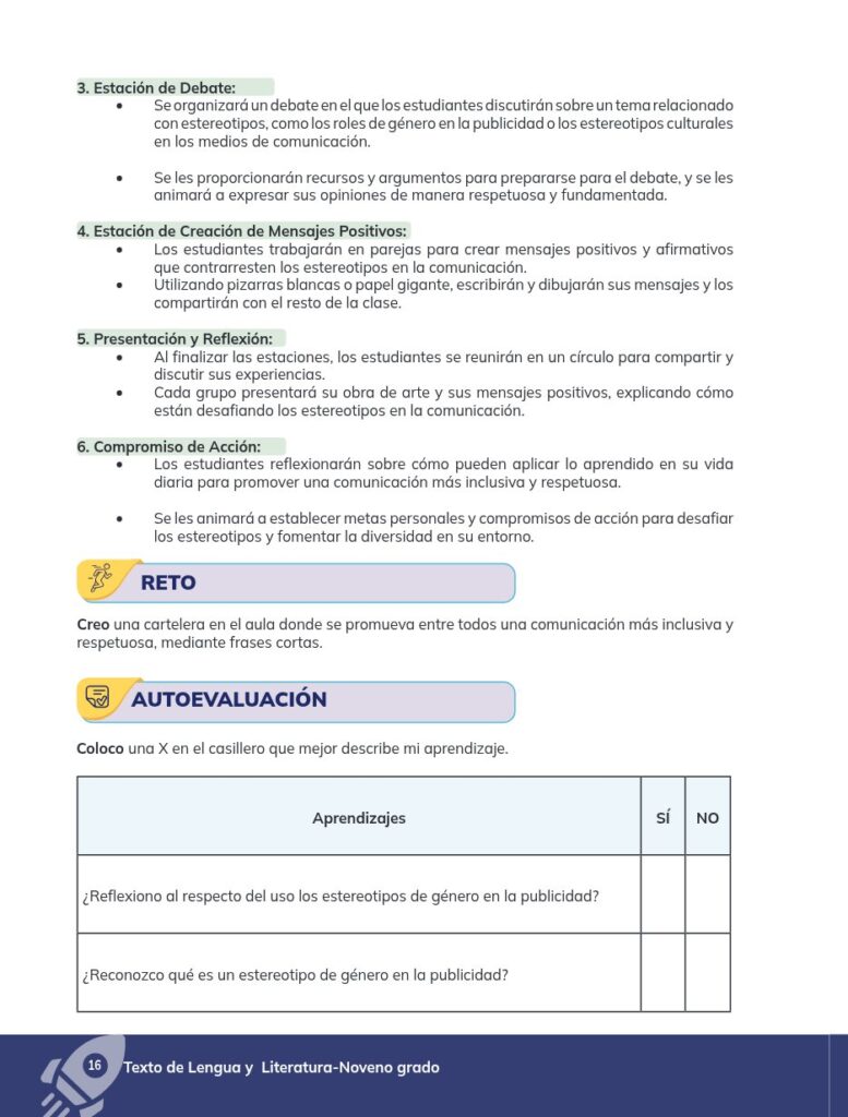 Lengua y Literatura – Educación General Básica – Subnivel Su - Página 17 - Evaluación Resuelto