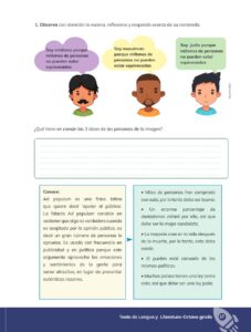 Libro Lengua y Literatura – Educación General Básica (Subnivel Superior) – Octavo de Básica – Pág 18 – Resuelto pdf