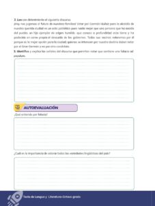 Libro Lengua y Literatura – Educación General Básica (Subnivel Superior) – Octavo de Básica – Pág 19 – Resuelto pdf