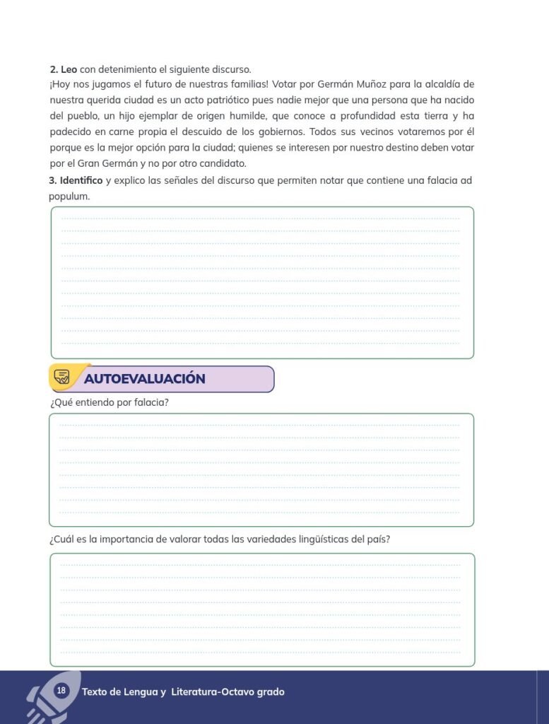 Lengua y Literatura – Educación General Básica (Subnivel Sup - Página 19 - Ejercicios Resuelto
