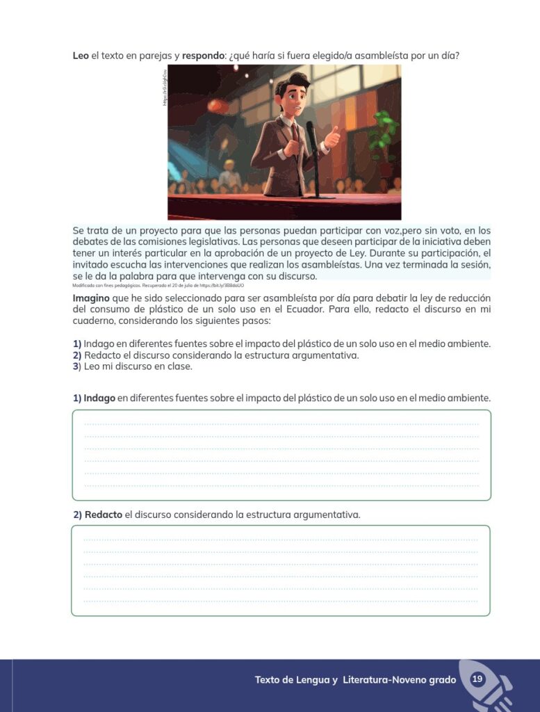 Lengua y Literatura – Educación General Básica – Subnivel Su - Página 20 - Ejercicios Resuelto