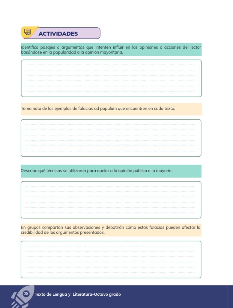 Lengua y Literatura – Educación General Básica (Subnivel Sup - Página 21 - Ejercicios Resuelto