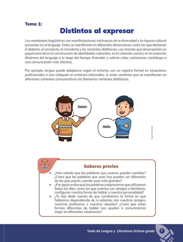 Lengua y Literatura – Educación General Básica (Subnivel Sup - Página 8 - Contenido informativo Resuelto