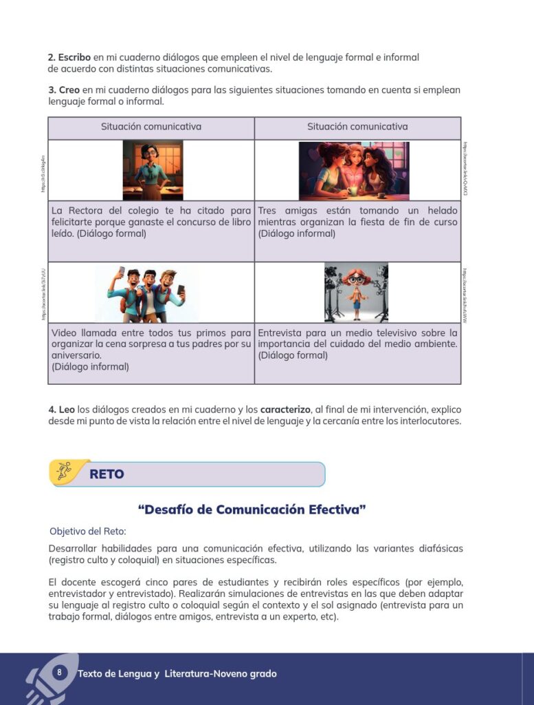 Lengua y Literatura – Educación General Básica – Subnivel Su - Página 9 - Ejercicios Resuelto
