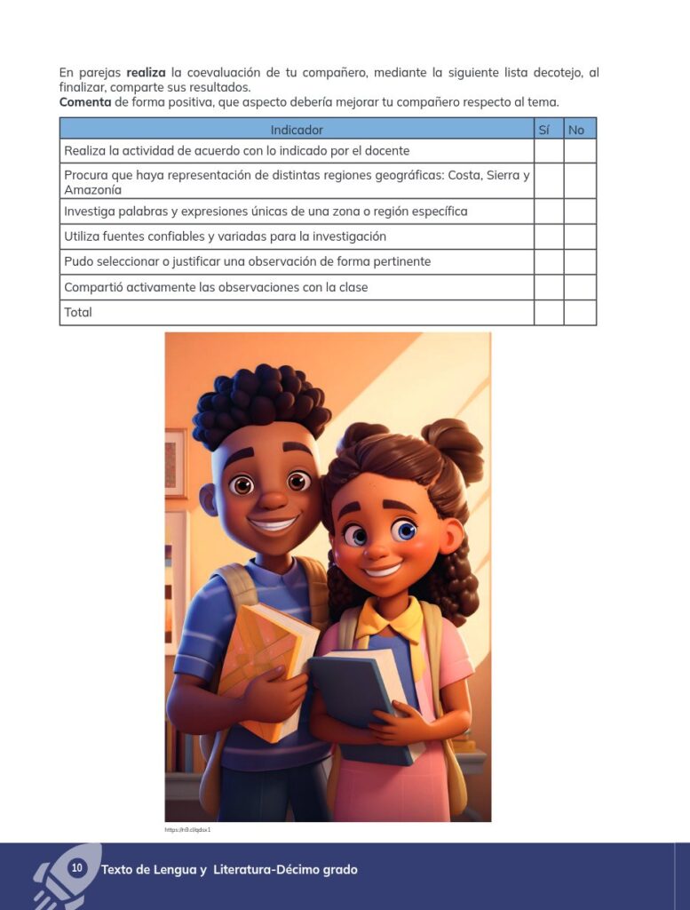 Lengua y Literatura - Educación General Básica - Subnivel Su - Página 11 - Evaluación Resuelto