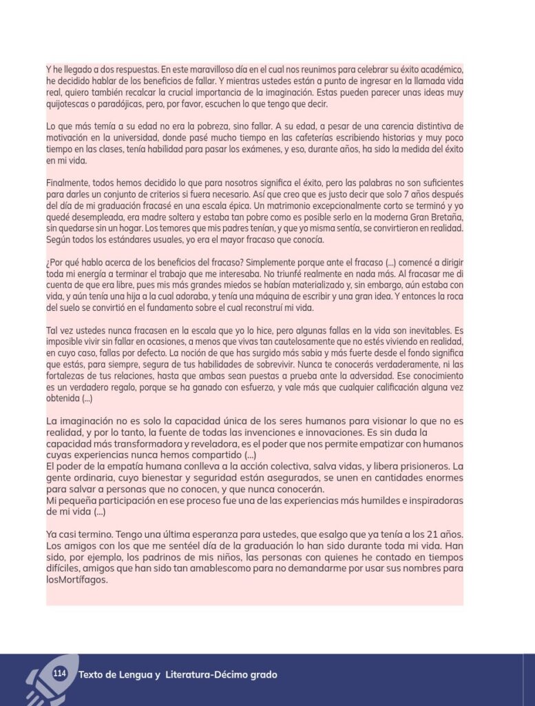 Lengua y Literatura - Educación General Básica - Subnivel Su - Página 115 - Contenido informativo Resumido