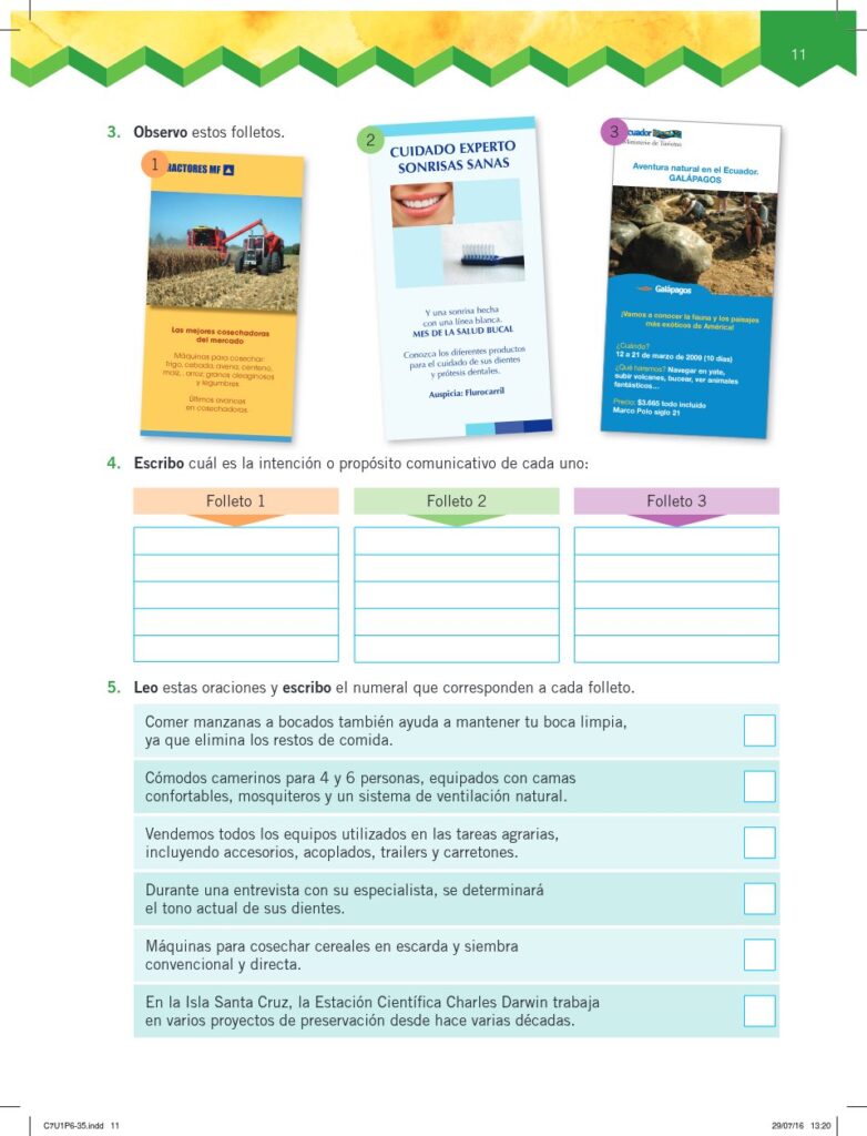 Lengua y Literatura - Educación General Básica - Subnivel Me - Página 12 - Ejercicios Resuelto