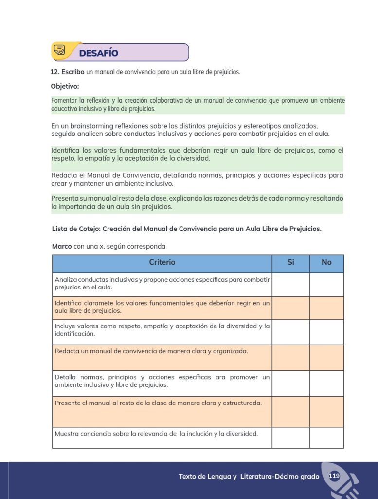 Lengua y Literatura - Educación General Básica - Subnivel Su - Página 120 - Proyecto Resuelto