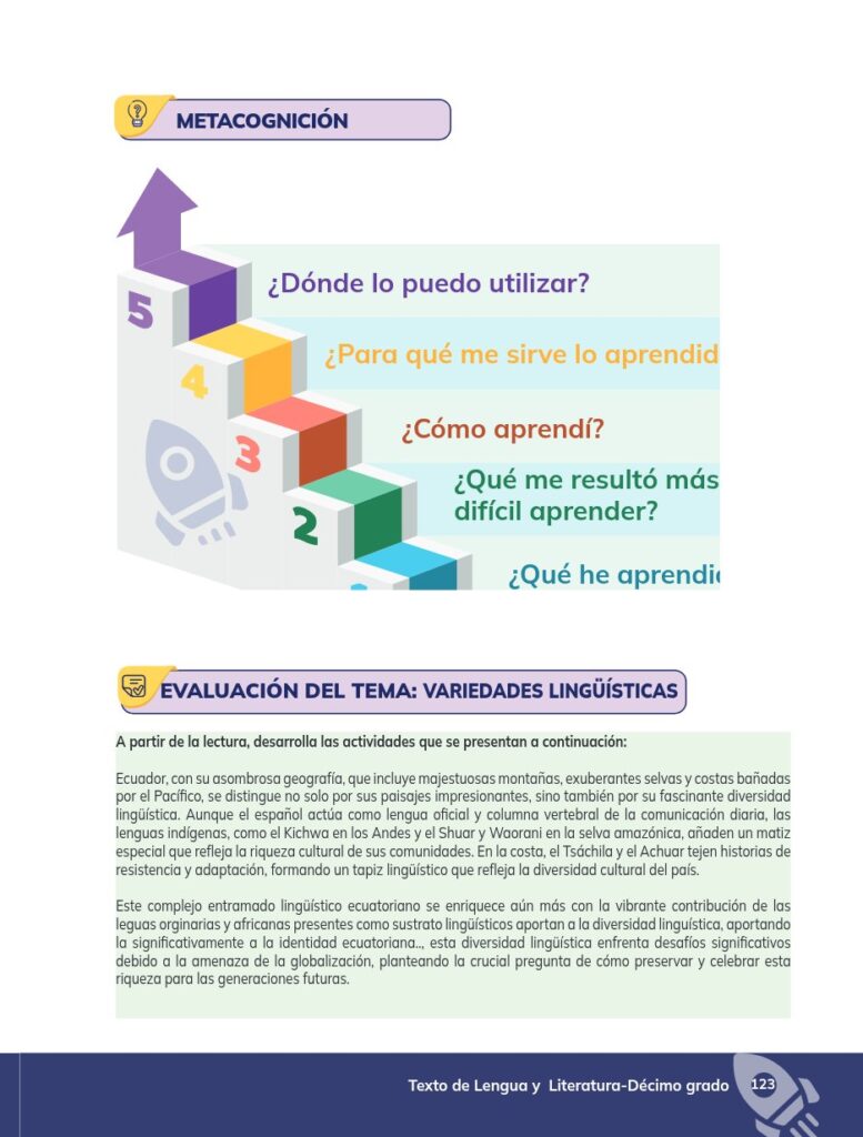 Lengua y Literatura - Educación General Básica - Subnivel Su - Página 124 - Contenido informativo Resuelto