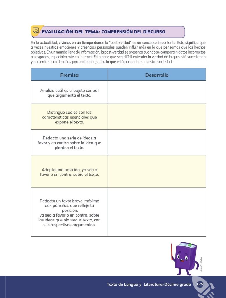 Lengua y Literatura - Educación General Básica - Subnivel Su - Página 126 - Ejercicios Resuelto