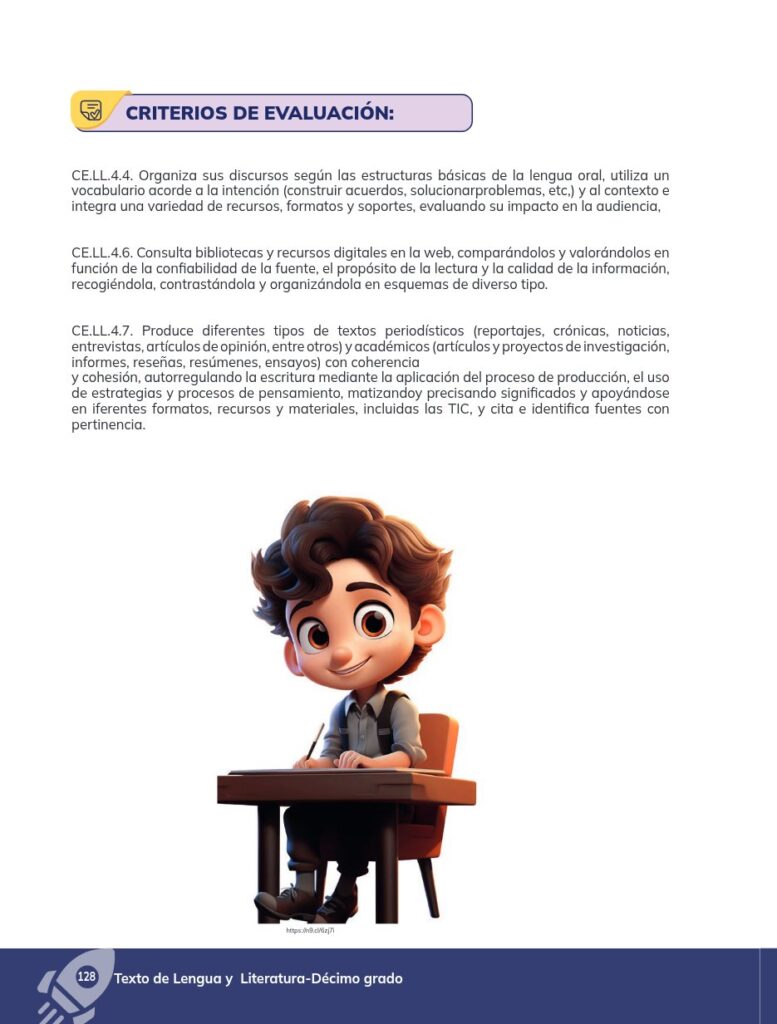 Lengua y Literatura - Educación General Básica - Subnivel Su - Página 129 - Contenido informativo Resumido