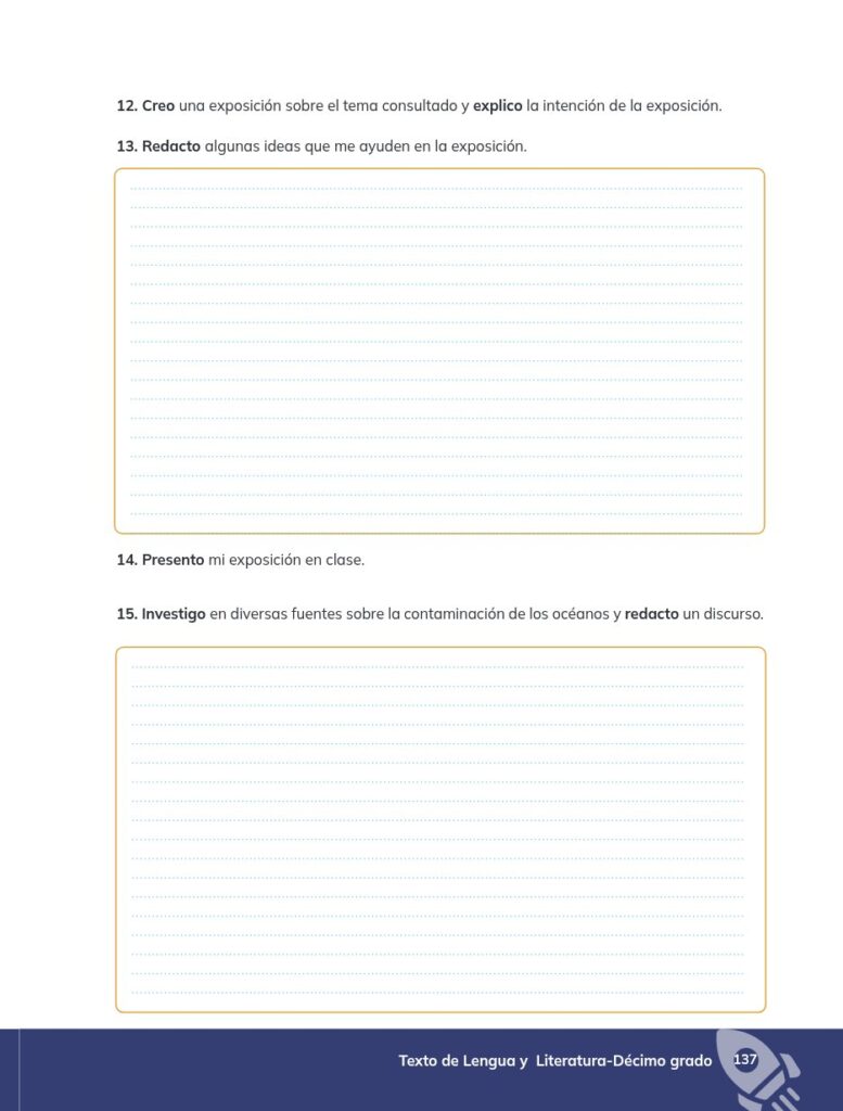 Lengua y Literatura - Educación General Básica - Subnivel Su - Página 138 - Ejercicios Resuelto