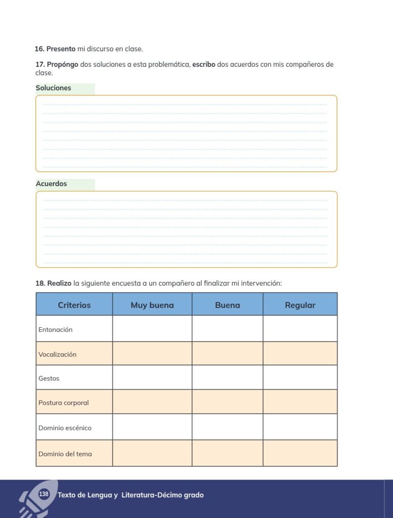 Lengua y Literatura - Educación General Básica - Subnivel Su - Página 139 - Ejercicios Resuelto