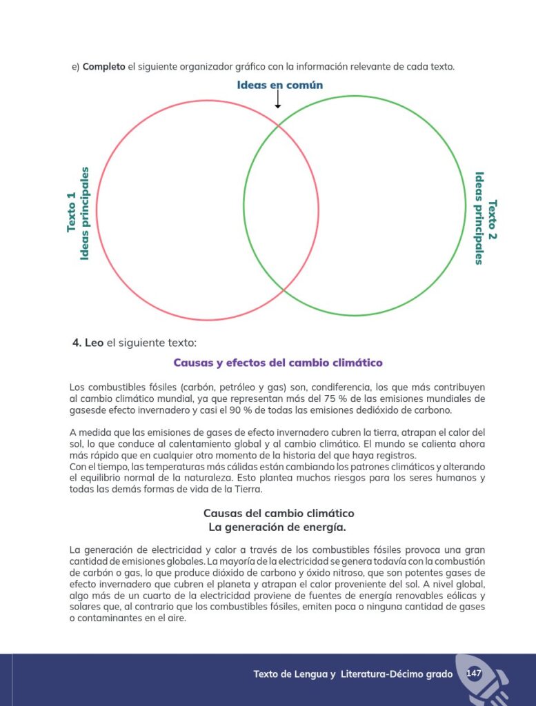 Lengua y Literatura - Educación General Básica - Subnivel Su - Página 148 - Contenido informativo Resuelto
