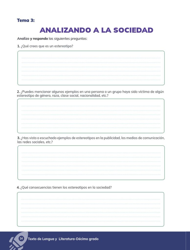Lengua y Literatura - Educación General Básica - Subnivel Su - Página 15 - Ejercicios Resuelto