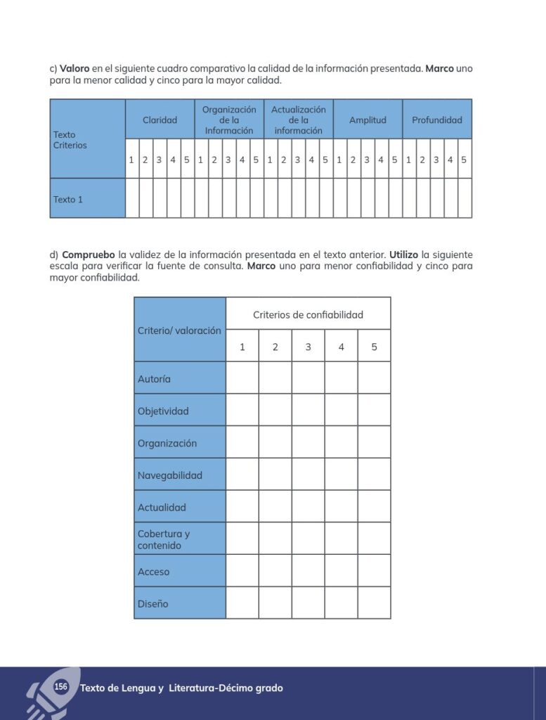 Lengua y Literatura - Educación General Básica - Subnivel Su - Página 157 - Ejercicios Resuelto