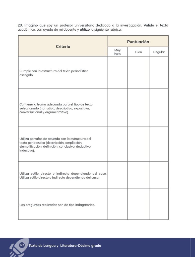 Lengua y Literatura - Educación General Básica - Subnivel Su - Página 173 - Contenido informativo Resumido
