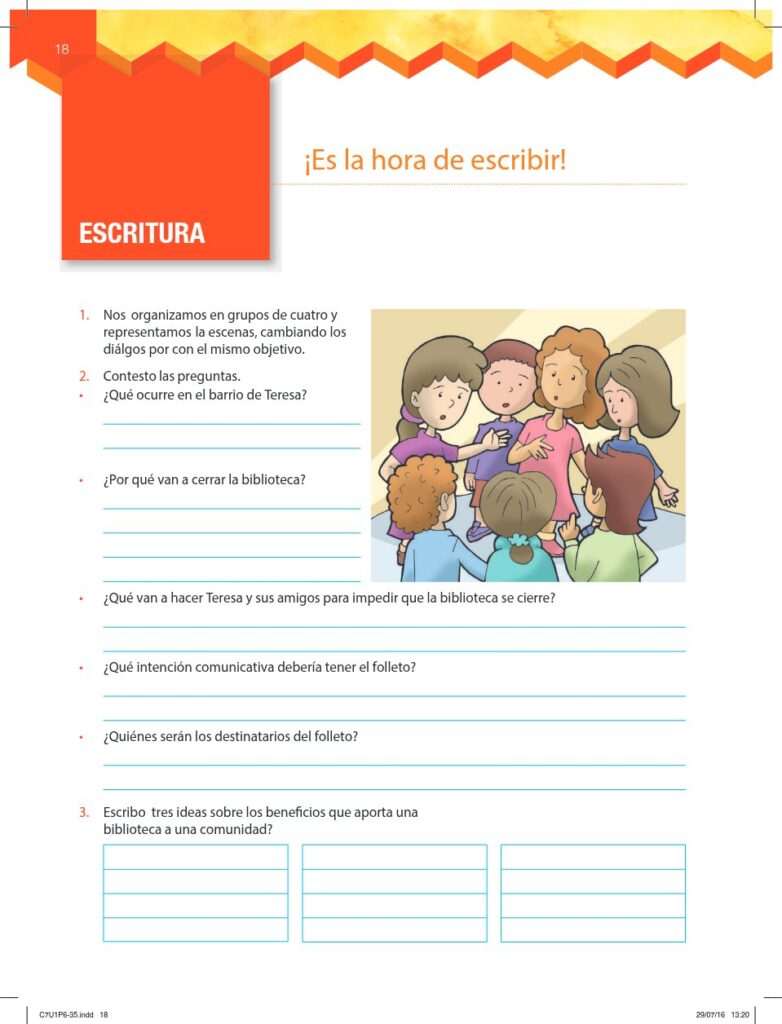 Lengua y Literatura - Educación General Básica - Subnivel Me - Página 19 - Ejercicios Resuelto