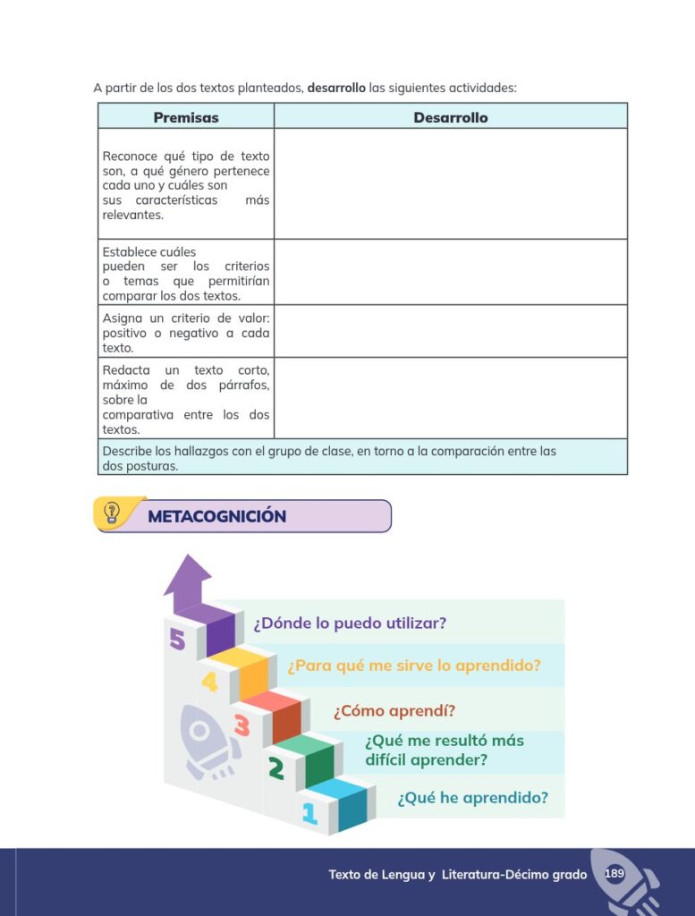 Lengua y Literatura - Educación General Básica - Subnivel Su - Página 190 - Ejercicios Resuelto