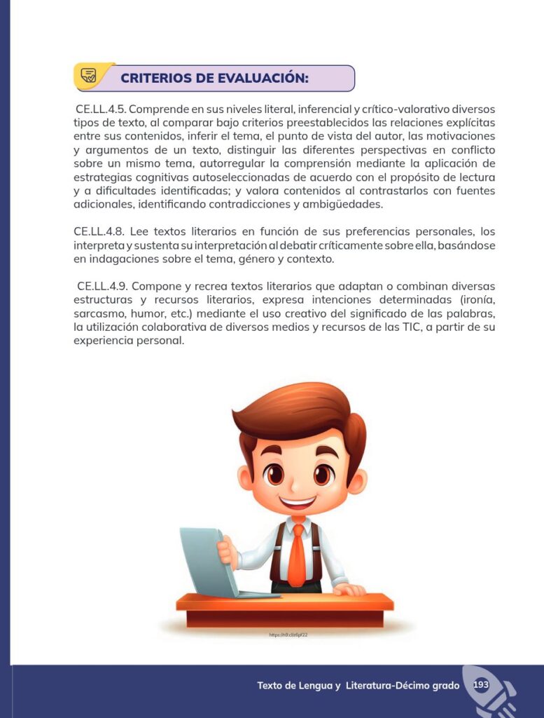 Lengua y Literatura - Educación General Básica - Subnivel Su - Página 194 - Contenido informativo Resumido