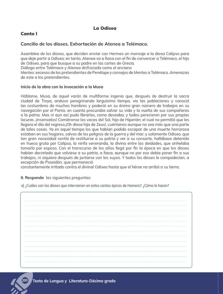 Lengua y Literatura - Educación General Básica - Subnivel Su - Página 201 - Ejercicios Resuelto