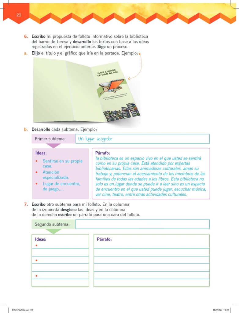Lengua y Literatura - Educación General Básica - Subnivel Me - Página 21 - Contenido informativo Resumido