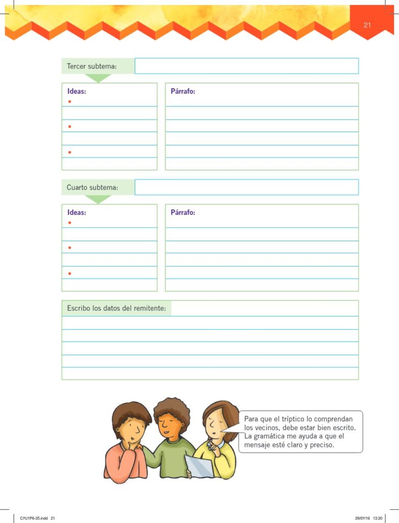 Lengua y Literatura - Educación General Básica - Subnivel Me - Página 22 - Contenido informativo Resumido