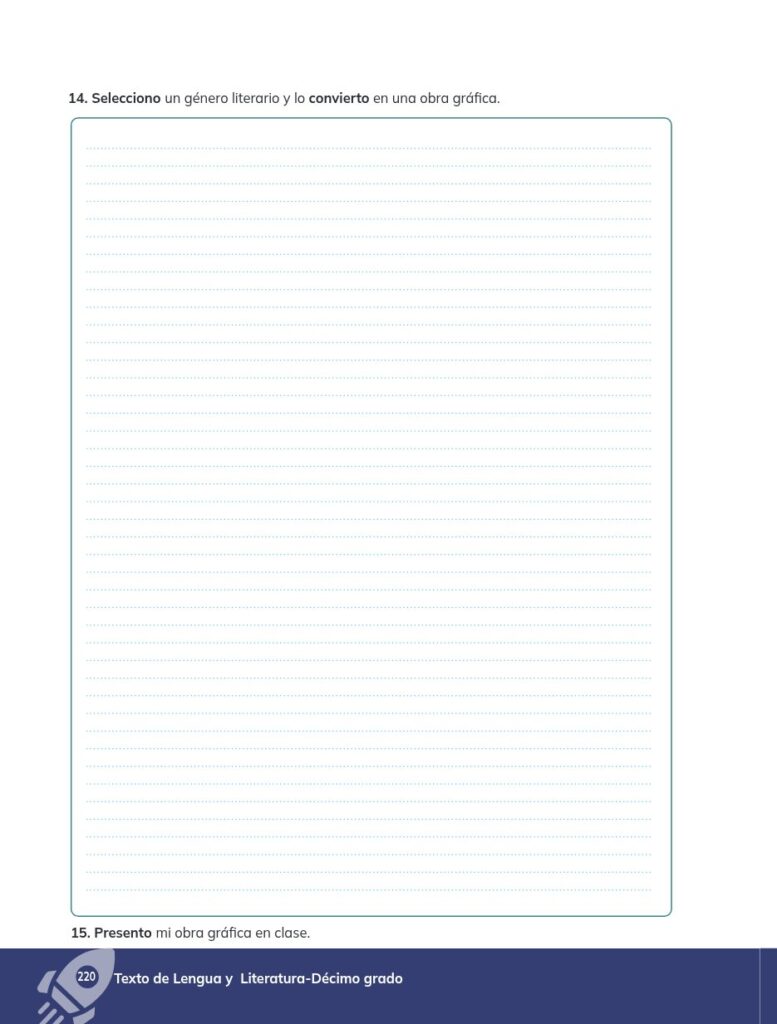 Lengua y Literatura - Educación General Básica - Subnivel Su - Página 221 - Proyecto Resumido
