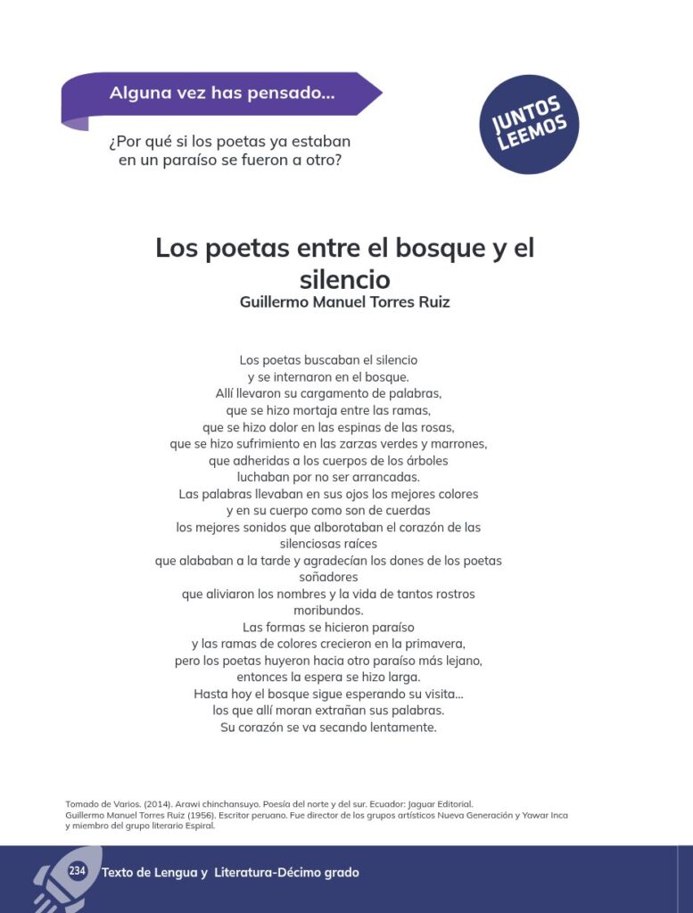 Lengua y Literatura - Educación General Básica - Subnivel Su - Página 235 - Lectura Resumido
