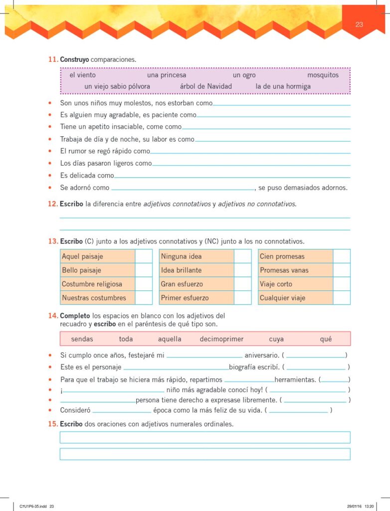 Lengua y Literatura - Educación General Básica - Subnivel Me - Página 24 - Ejercicios Resuelto